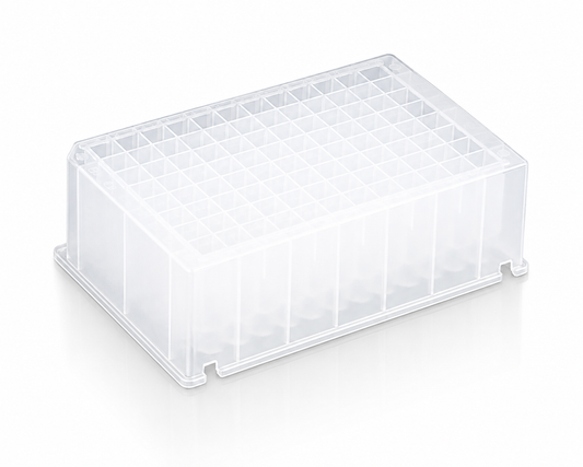 BasePrime 96-well 2.2 mL U-bottom deep-well plate compatible with KingFisher Flex, Auto-Pure 96, pureMAGiX, and MagMAX automated extraction workflows