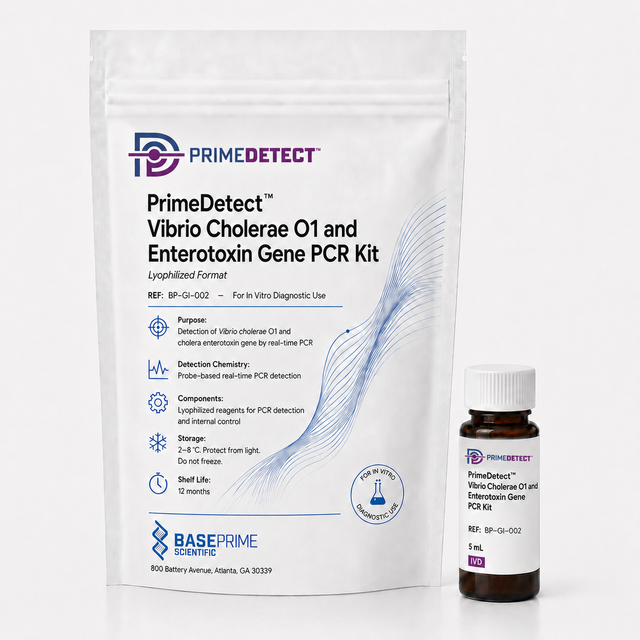 PrimeDetect™ Vibrio Cholerae O1 and Enterotoxin Gene PCR Kit — Lyophilized Format