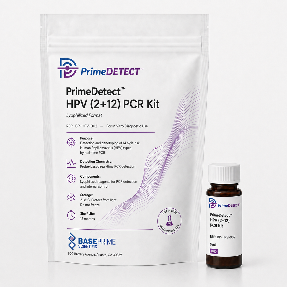 PrimeDetect™ HPV (2+12) PCR Kit — Lyophilized Format