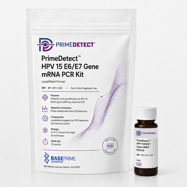 PrimeDetect™ HPV 15 E6/E7 Gene mRNA PCR Kit — Lyophilized Format