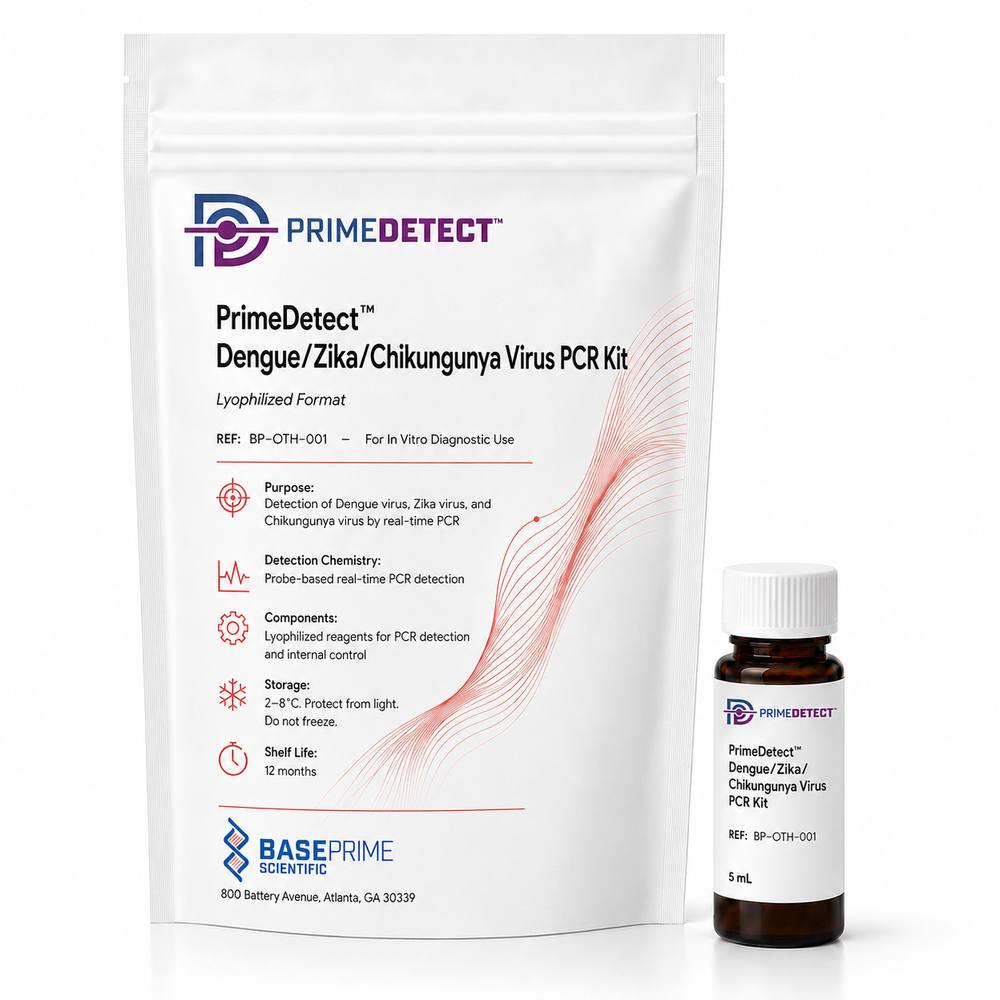 PrimeDetect™ Dengue/Zika/Chikungunya Virus PCR Kit — Lyophilized Format