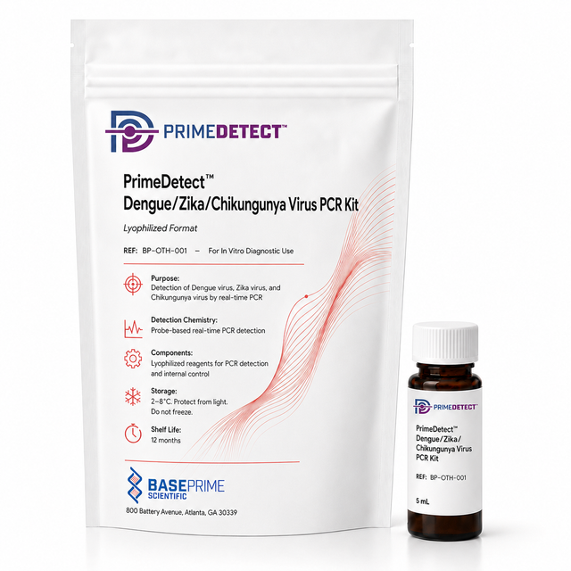 PrimeDetect™ Dengue/Zika/Chikungunya Virus PCR Kit — Lyophilized Format