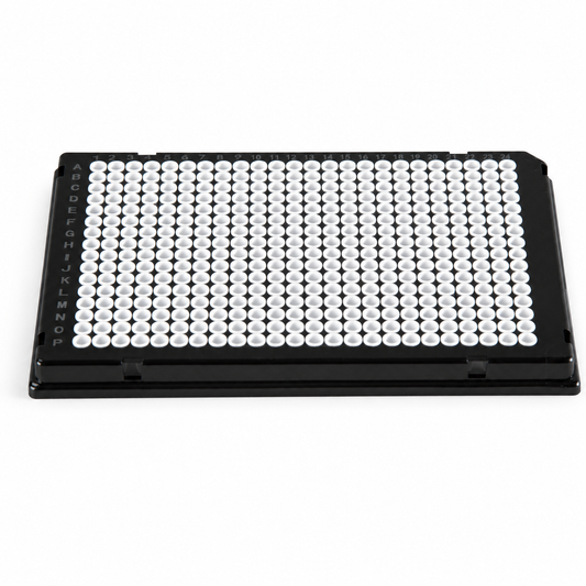 purePRIME™ 384-Well PCR Plate, 40 µL, Full-Skirted, Black Frame/Clear Wells, Single-Notch