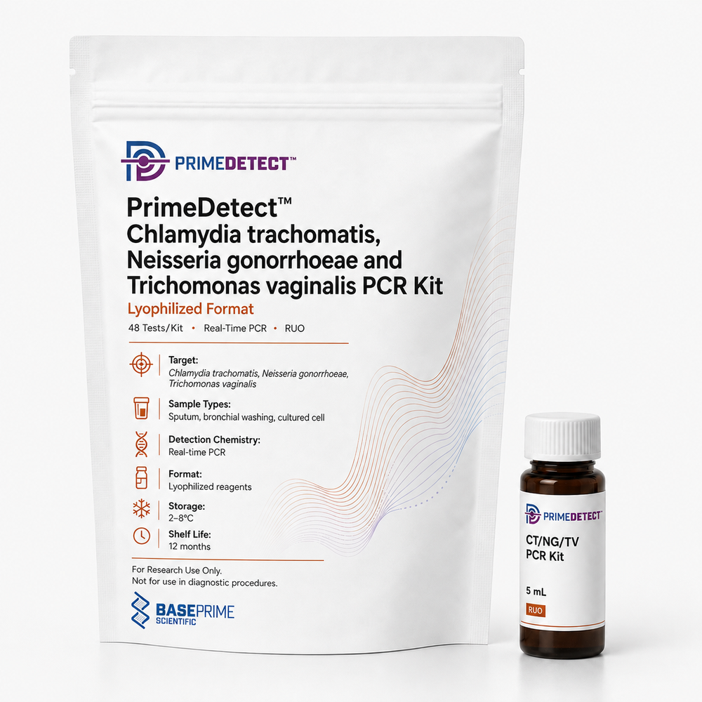 PrimeDetect™ Chlamydia Trachomatis, Neisseria Gonorrhoeae and Trichomonas Vaginalis PCR Kit — Lyophilized Format