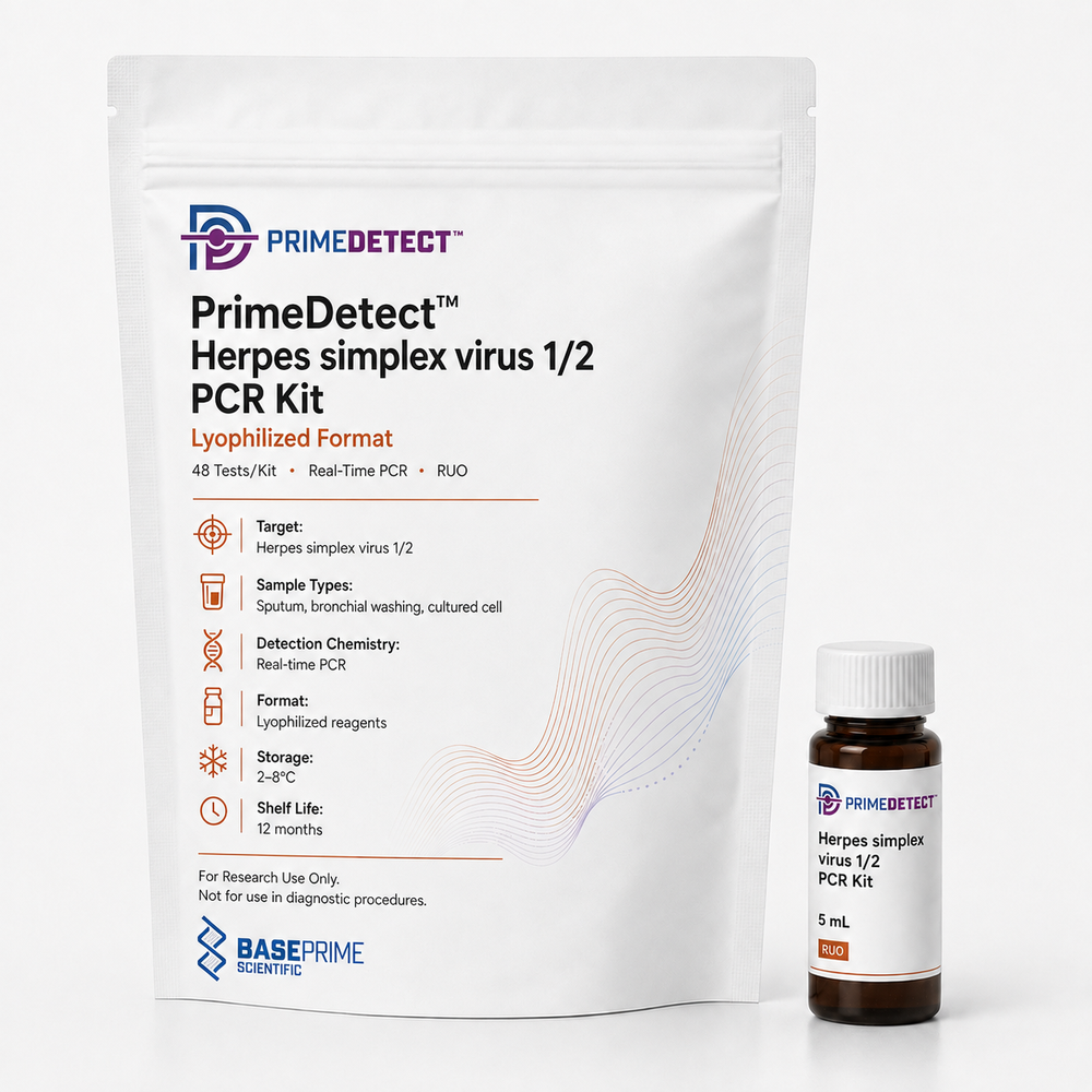 PrimeDetect™ Herpes simplex virus 1/2 PCR Kit — Lyophilized Format