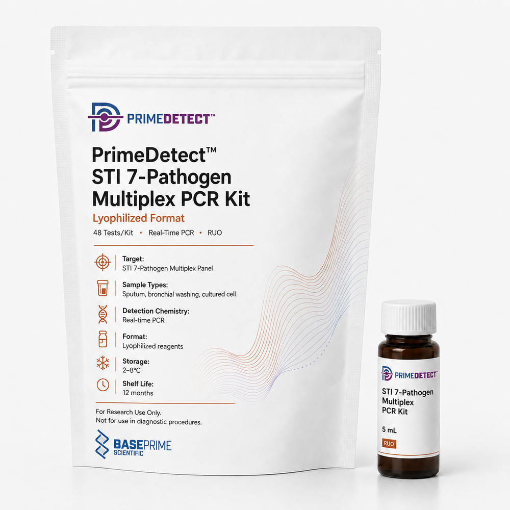 PrimeDetect™ STI 7-Pathogen Multiplex PCR Kit — Lyophilized Format