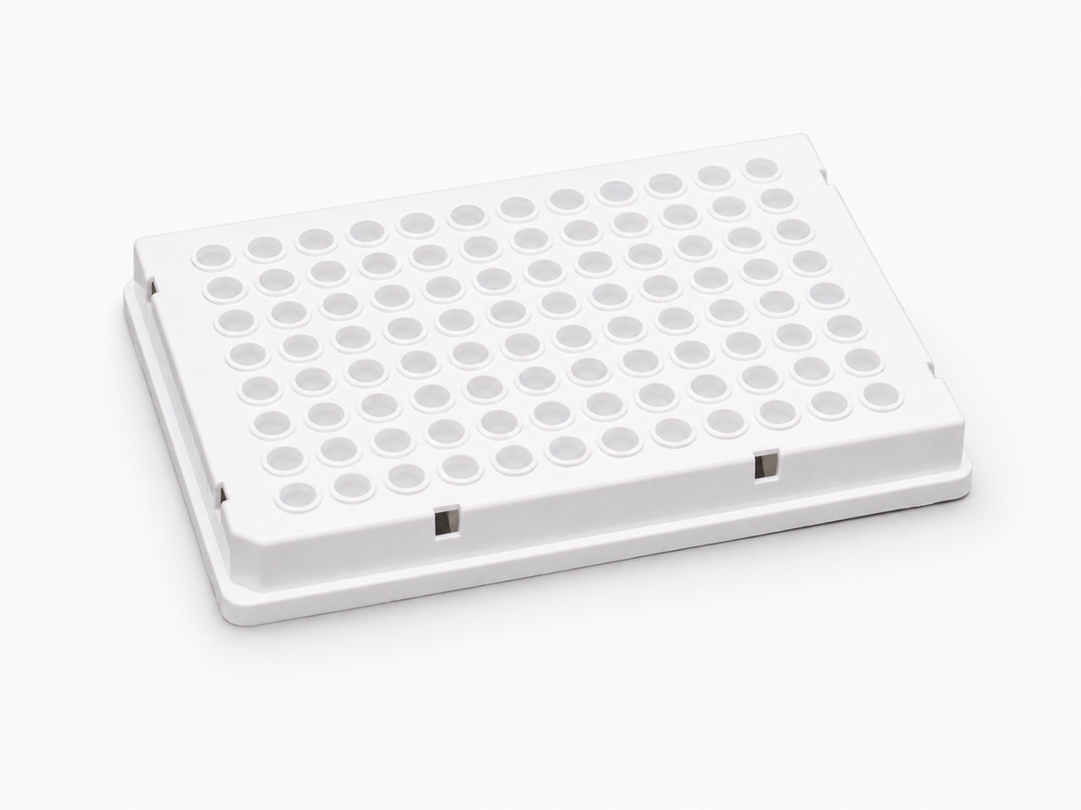 purePRIME™ 96-Well PCR Plate, 100 µL, Full-Skirted, White, H1 Notch