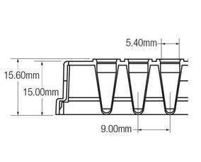 purePRIME™ 96-Well PCR Plate, 100 µL, Full-Skirted, White, H1 Notch