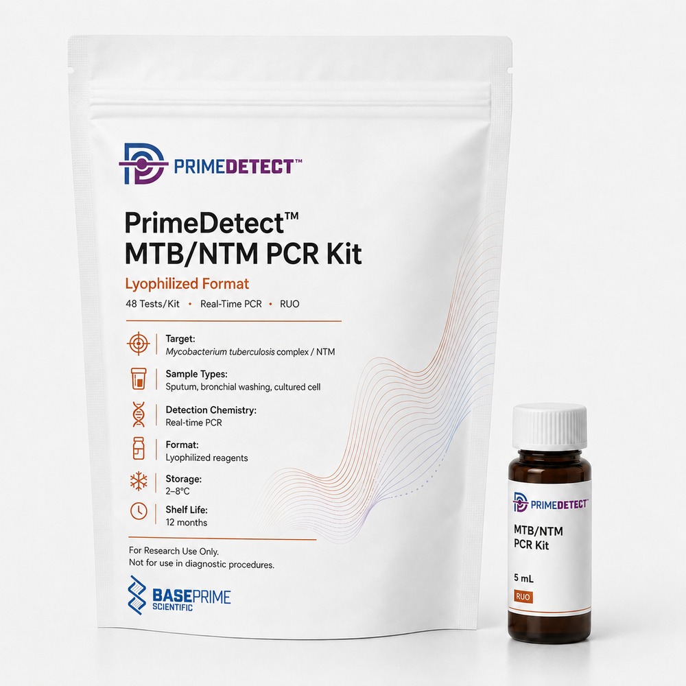 PrimeDetect™ MTB/NTM PCR Kit — Lyophilized Format