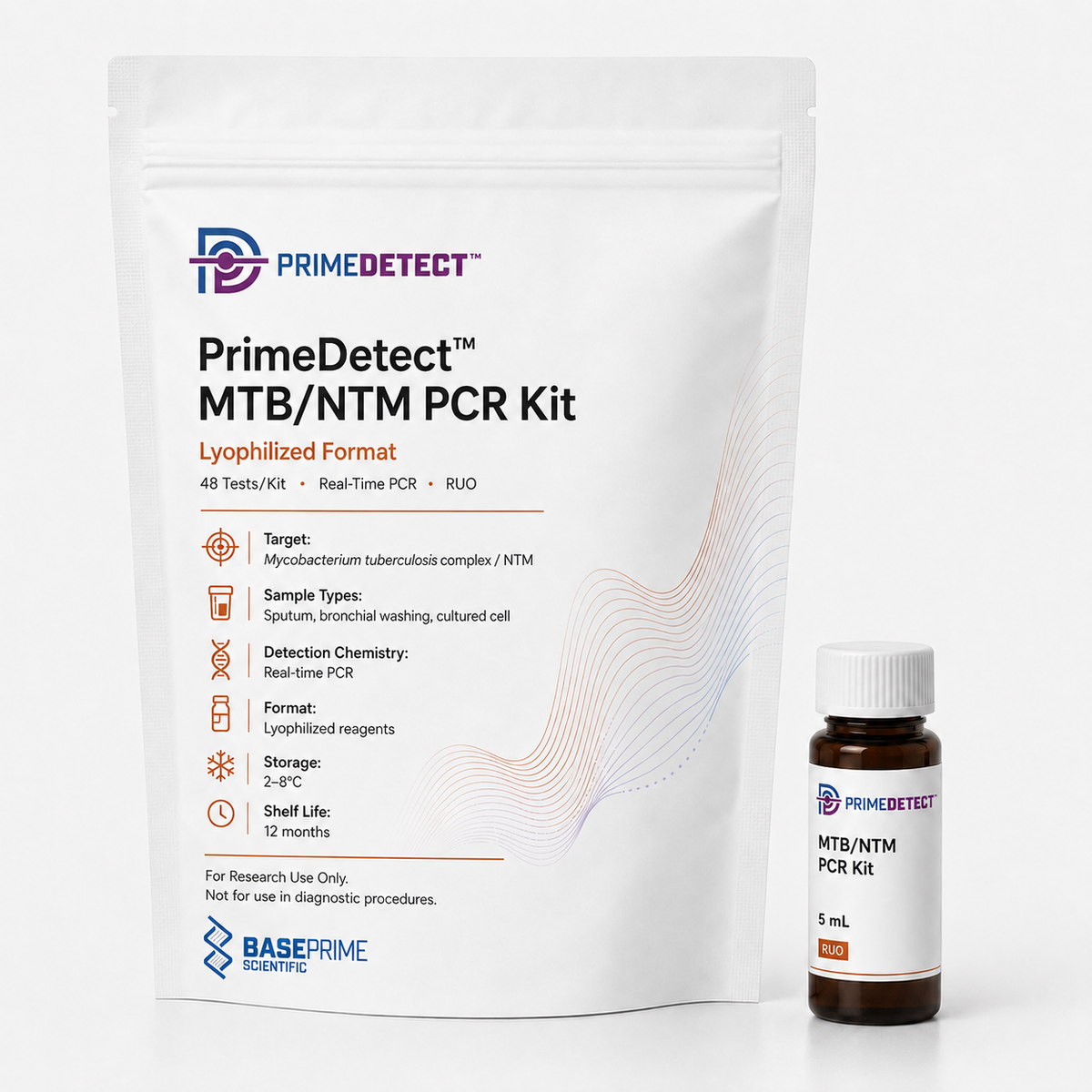 PrimeDetect™ MTB/NTM PCR Kit — Lyophilized Format