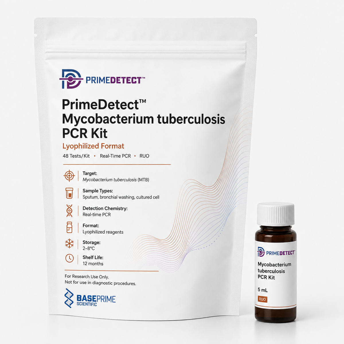 PrimeDetect™ Mycobacterium Tuberculosis PCR Kit — Lyophilized Format