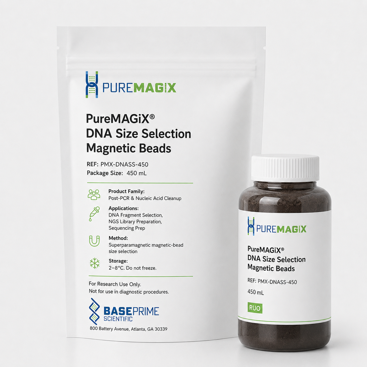 PureMAGiX® DNA Size Selection Magnetic Beads