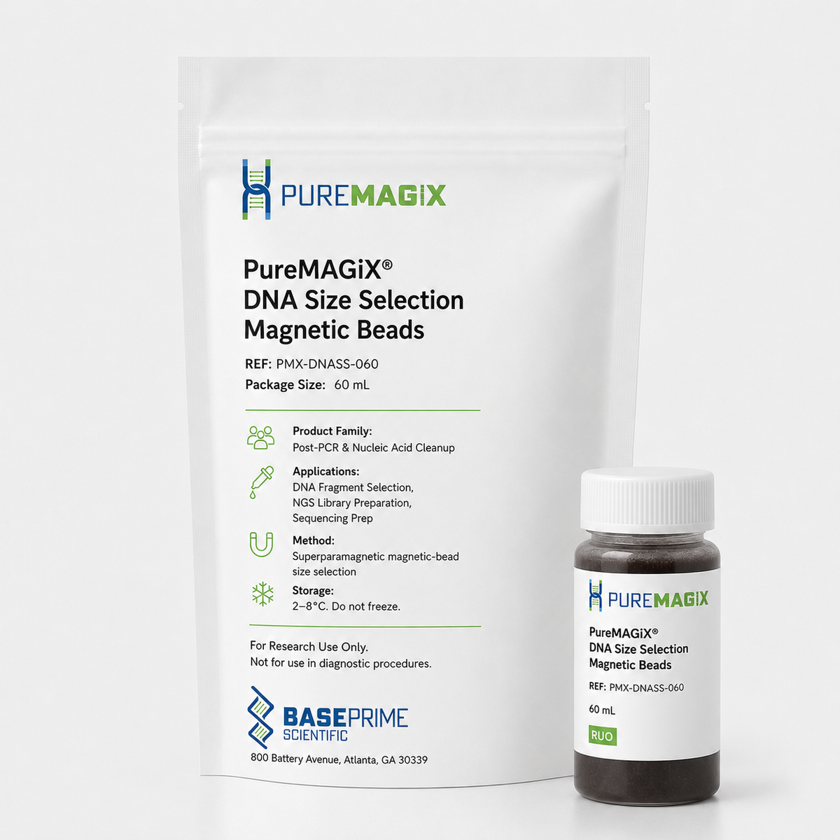 PureMAGiX® DNA Size Selection Magnetic Beads