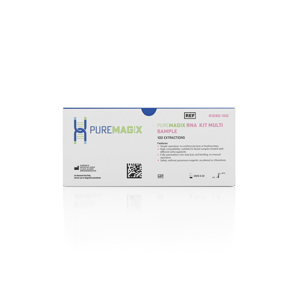 pureMAGiX® Multi-Sample RNA Extraction Kit (R1060) product packaging