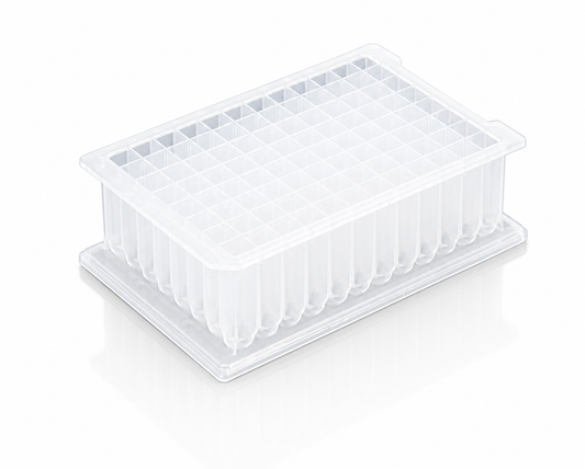 BasePrime 96-well 2.2 mL square-well deep-well plate compatible